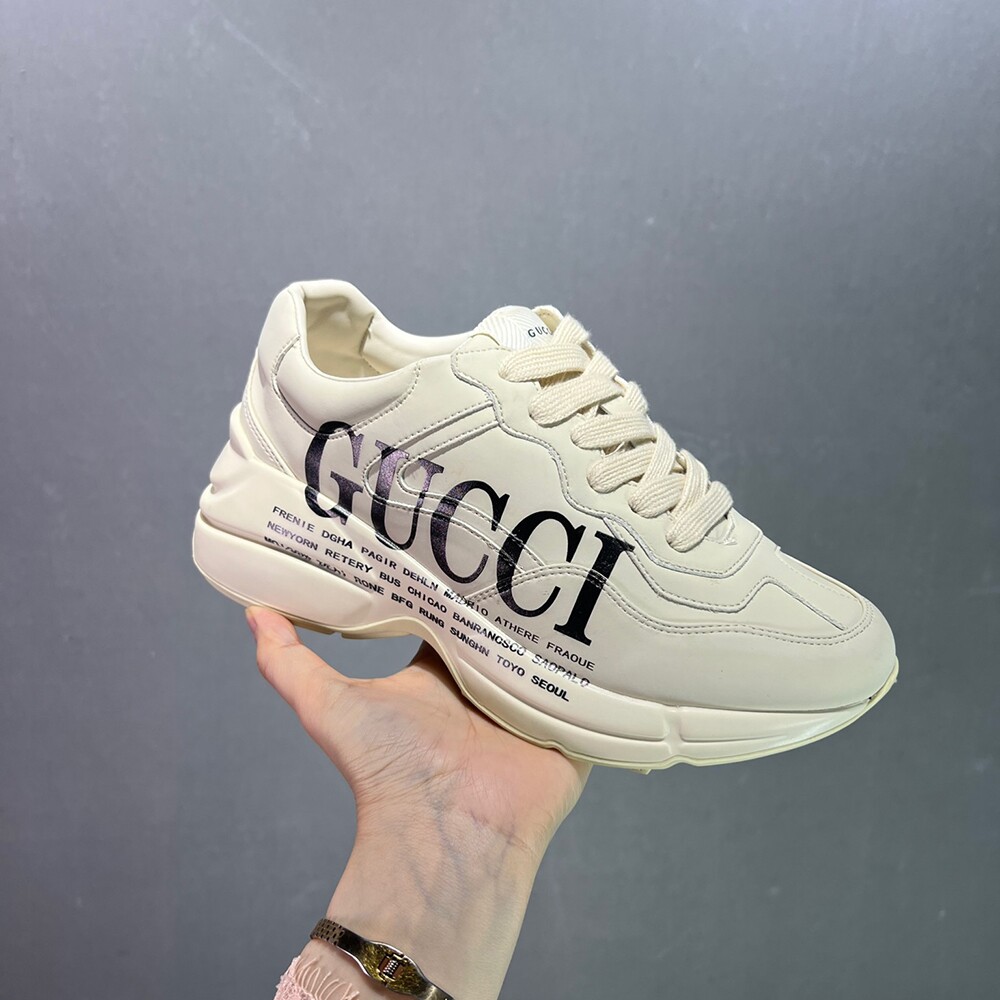 Gucci Rhyton Casual Sneaker Black Gucci Logo